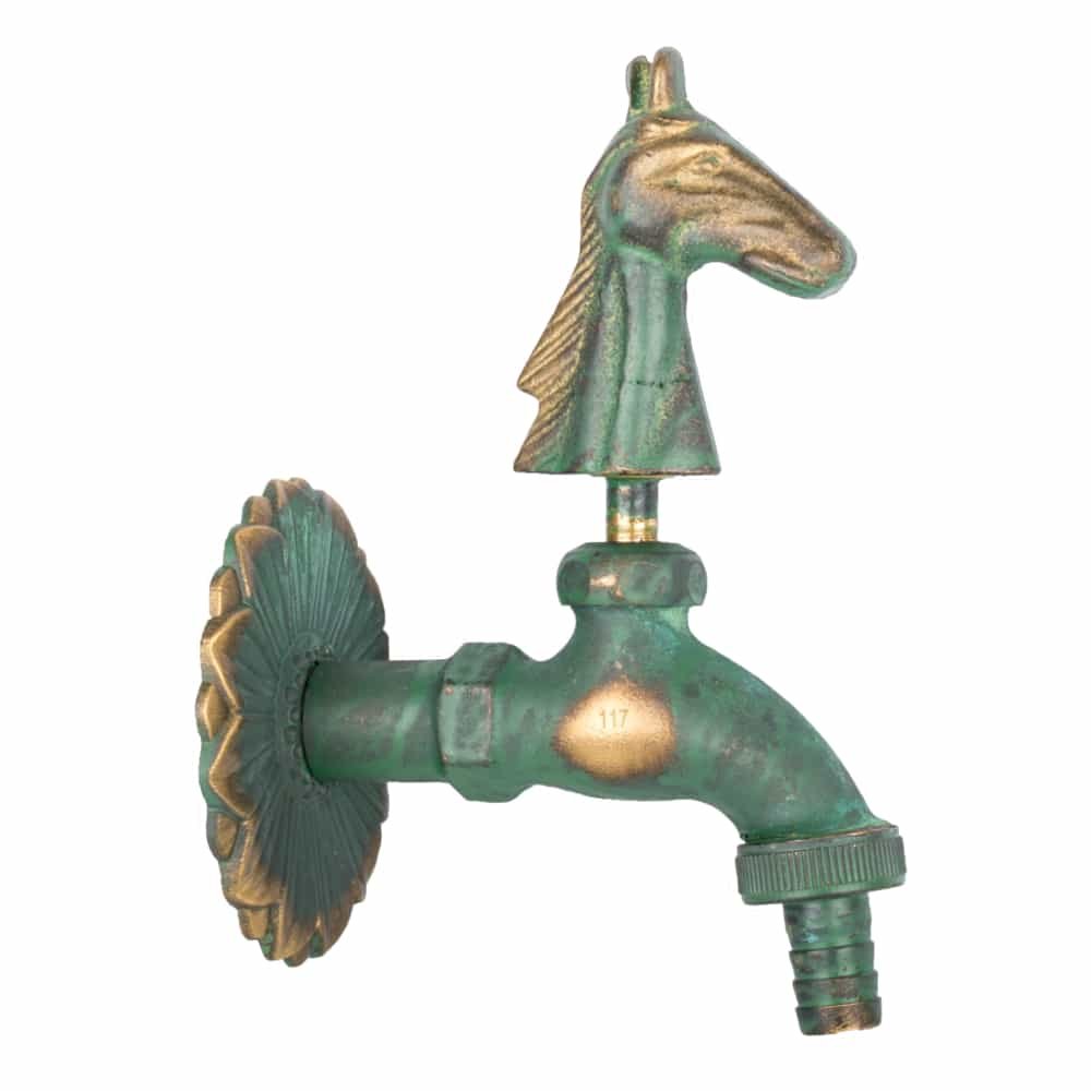 Nostalgia Outlet Valve Horse Head Patinated 1/2"