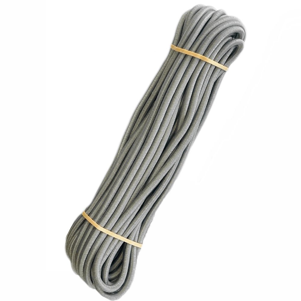 Elastic rope 8 mm, 20 M, gray