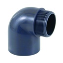 PVC-U 90° Elbow Socket x Male Thread 50 mm x 1 1/2" PN10