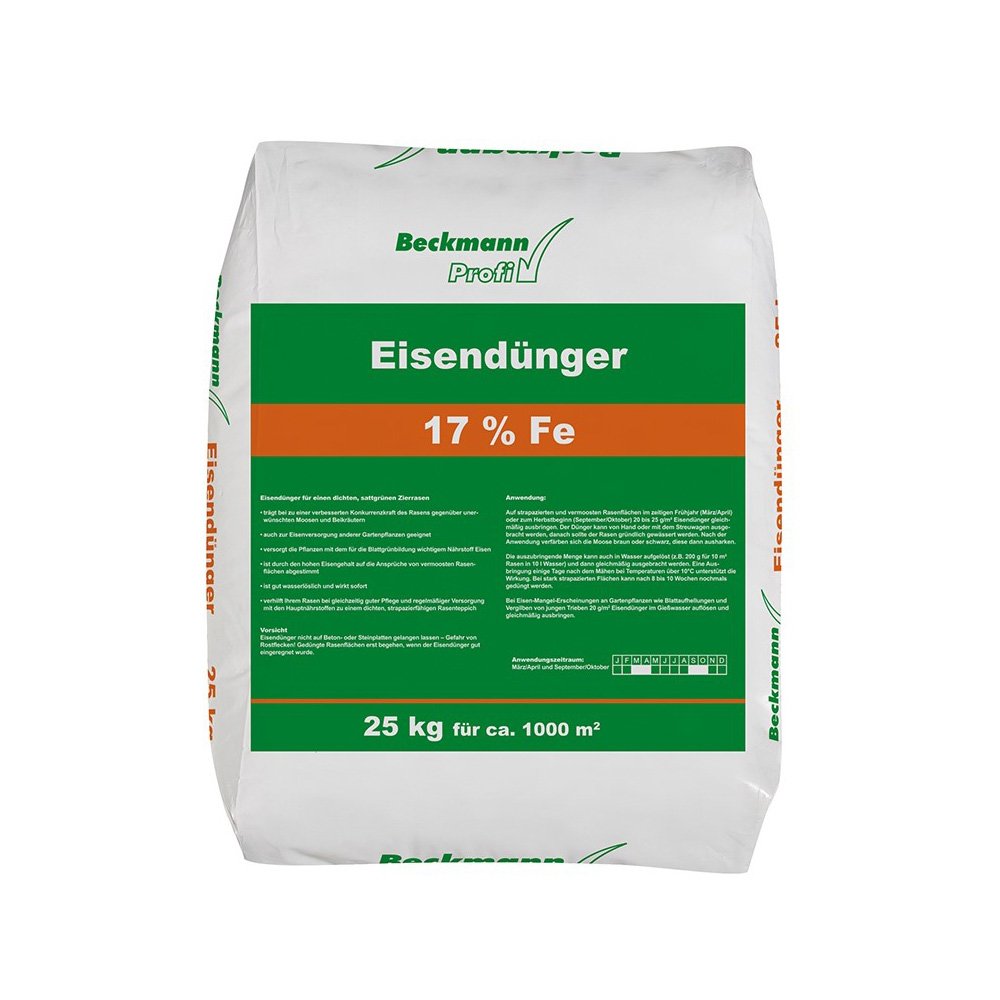 25 kg Iron Fertilizer 17% Iron Sulfate for approx. 1000m²