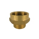 Threaded Fitting Brass Double Nipple Extended 1" Female Thread x 1/2" Male Thread