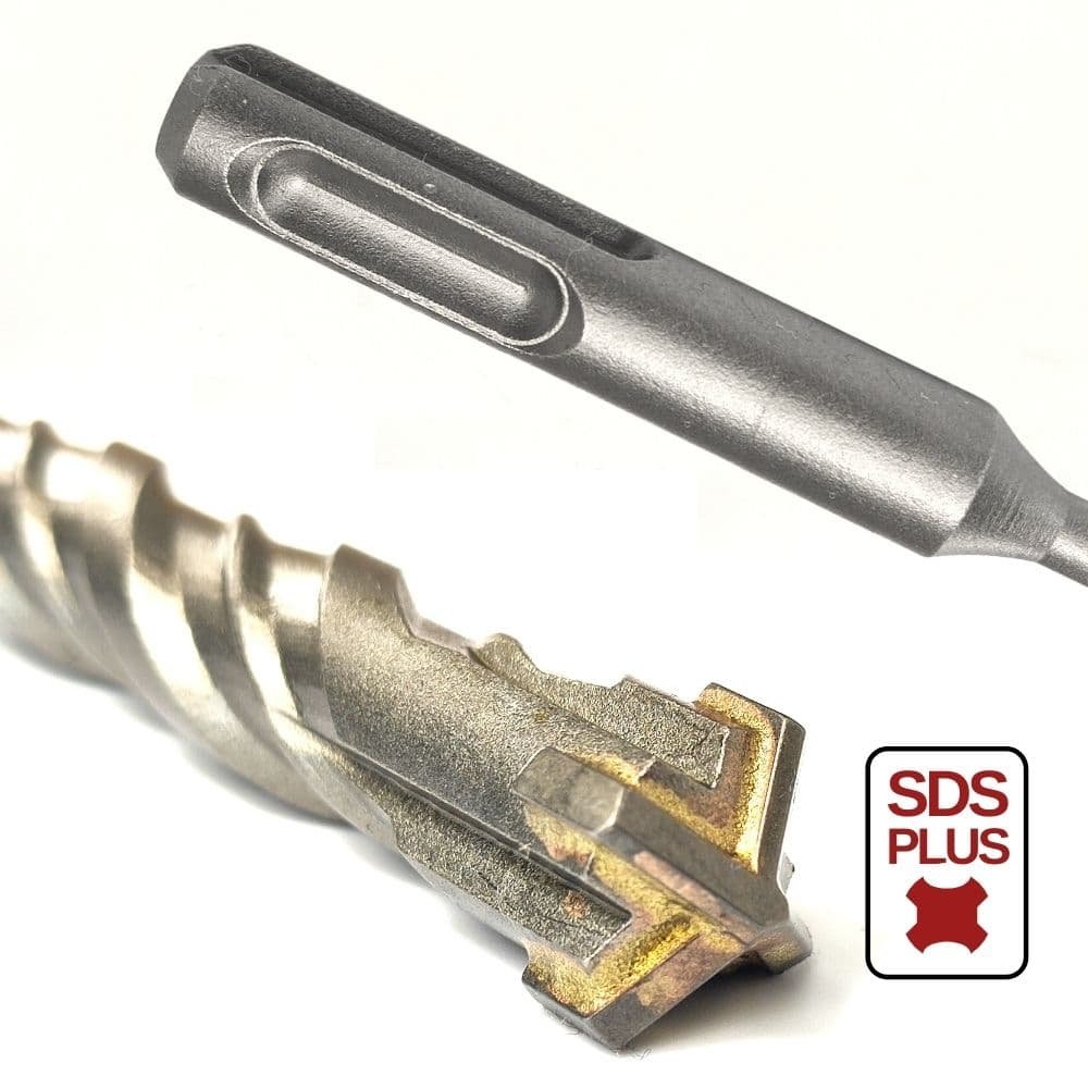 Hammer Drill Bit for SDS-PLUS 4-Cutter Ø 16.0mm x 310mm Length