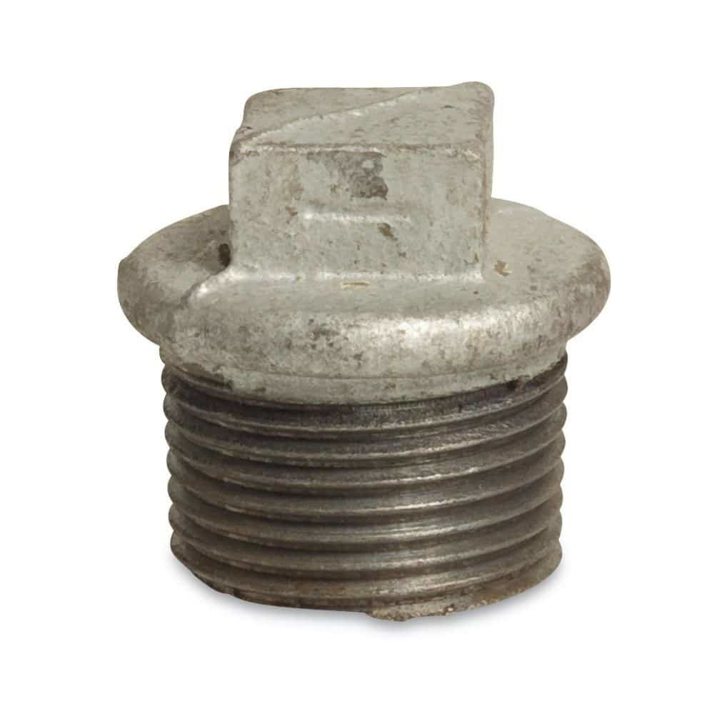 Threaded Fitting Malleable Cast Iron Plug 1/4" Male