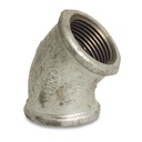 Threaded Fitting Malleable Cast Iron Elbow 45° 1" Female x 1" Female