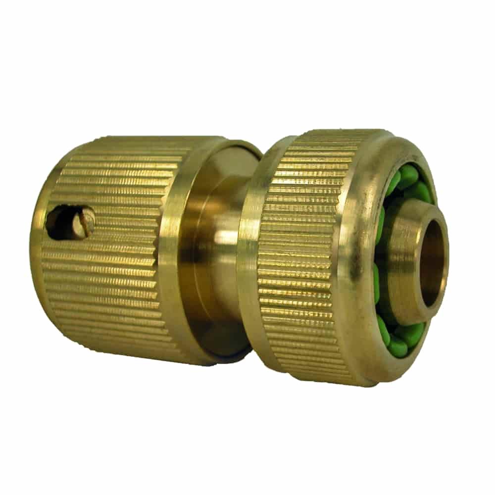 Brass Plug-In System 3/4" Inch Quick Coupling with Water Stop