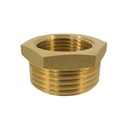 Threaded Fitting Brass Reducer 1 1/2" M x 1/2" F