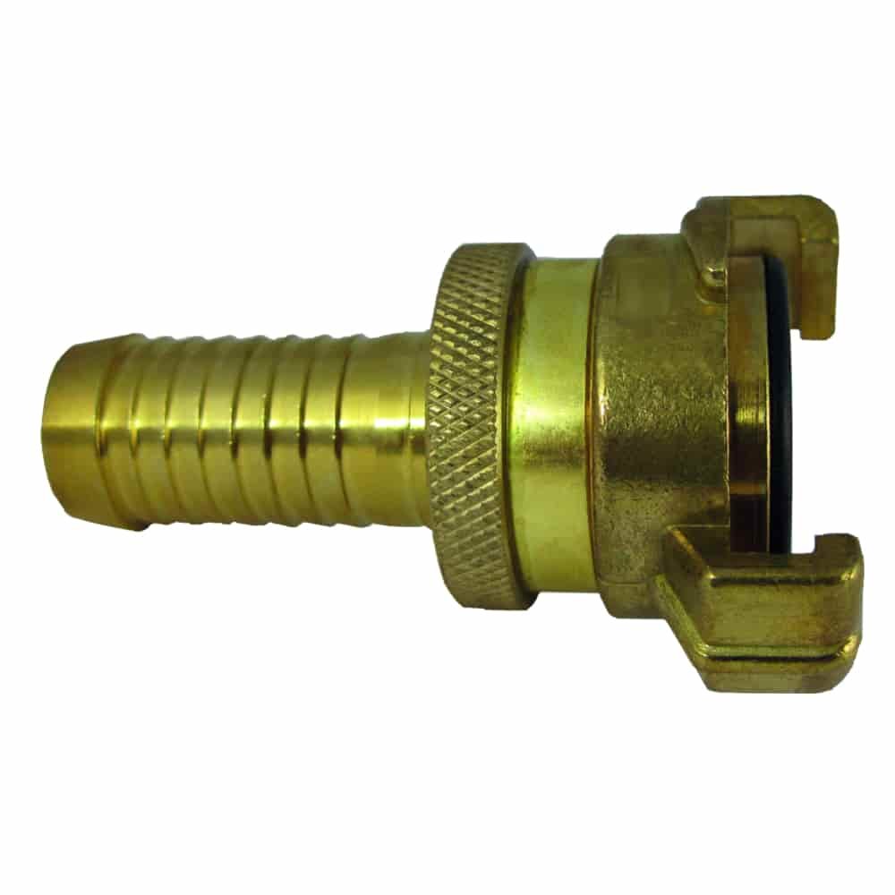 Brass Quick Coupling with Locknut 1/2" Inch