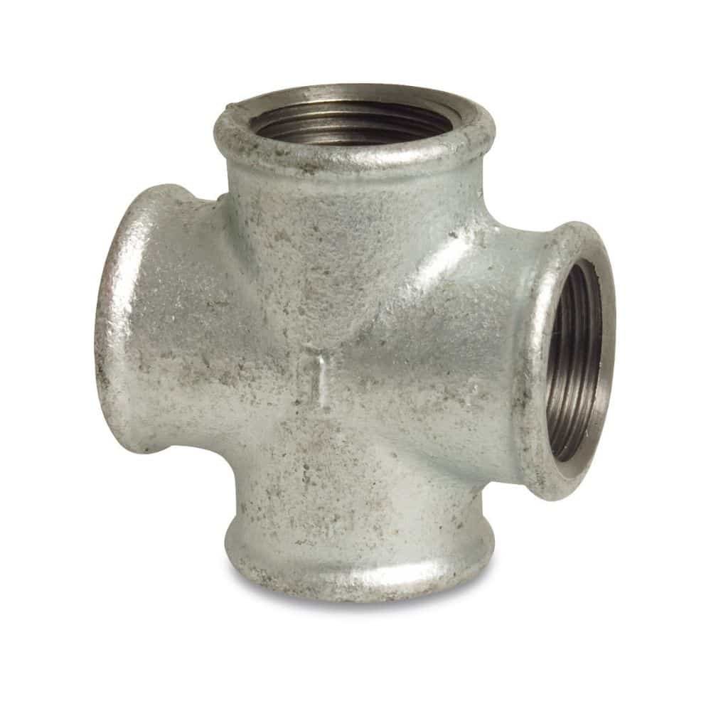 Threaded Fitting Malleable Iron Cross 1 1/2" F x 1 1/2" F x 1 1/2" F x 1 1/2" F