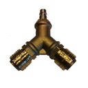 Compressed Air Brass 2-way Distributor SET 2 Couplings 1 Plug