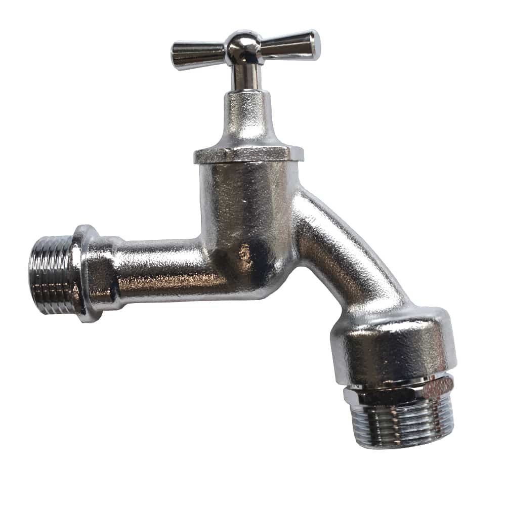 Outlet valve matte chrome 1/2"