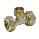 Screw Fitting T-Piece 32 x 3 - 1" Male Thread - 32 x 3