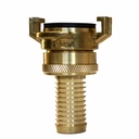 Brass suction coupling with locknut 3/4" inch