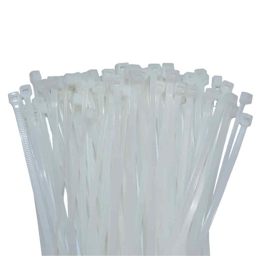 [BONI-42254-W22] 100 Cable Ties 530x4, 8mm Natural (white) PA6.6