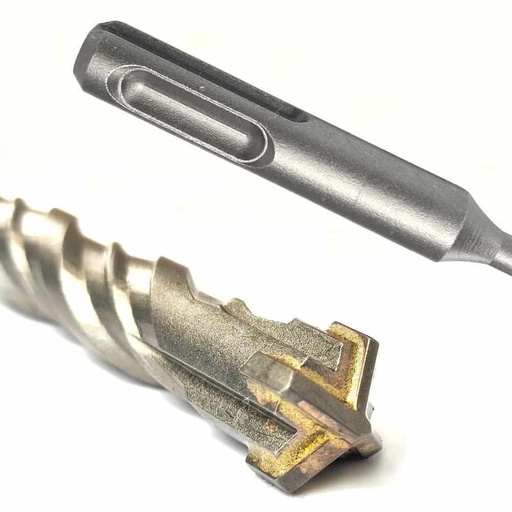 [BONI-42466-048] Hammer Drill Bit for SDS-PLUS 4-Cutter Ø 26.0mm x 450mm Length