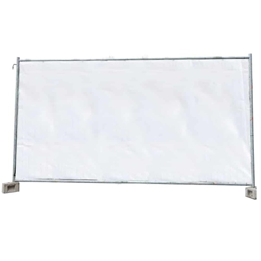 [BONI-140_WPE] Construction Fence Tarp 160g/m² White PE 1.76m x 3.41m