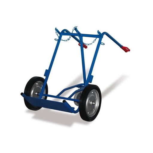 [BONI-fk-1303] Steel Cylinder Trolley 200 kg with Support Swivel Caster Pneumatic Tires 855 x 975 x 1240 mm