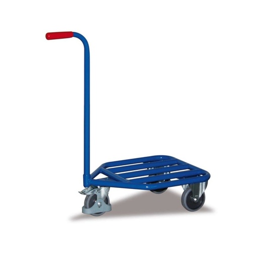 [BONI-sw-450.805] 3 Wheel Handlebar Trolley with Steel Tube Loading Surface