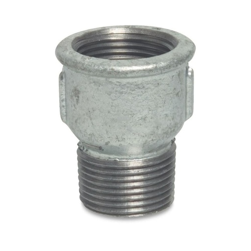 [BONI-42295-603K] Threaded Fitting Malleable Cast Iron Socket Nipple 1 1/4" Female Thread x 1 1/4" Male Thread