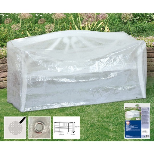 [BONI-79265K] Protective cover transparent 3-seater bench, approx. 160x80x75