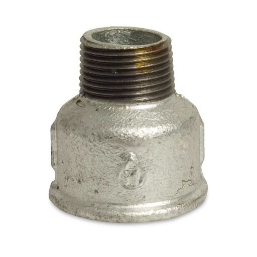 [BONI-42295-360K] Threaded Fitting Malleable Iron Reducing Coupling 1/2" Female x 1/4" Male