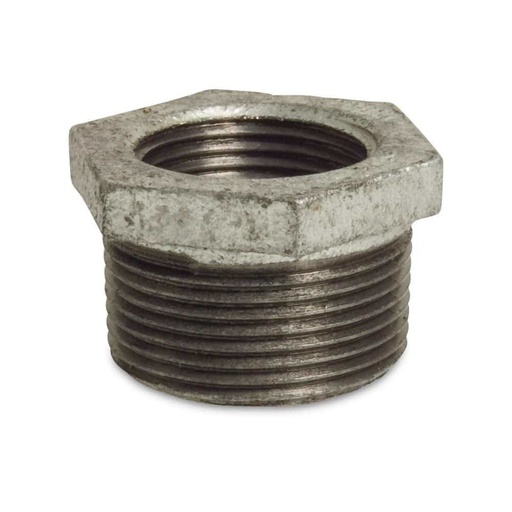 [BONI-42295-324K] Threaded Fitting Malleable Cast Iron Reducer 1 1/2" Male x 1 1/4" Female